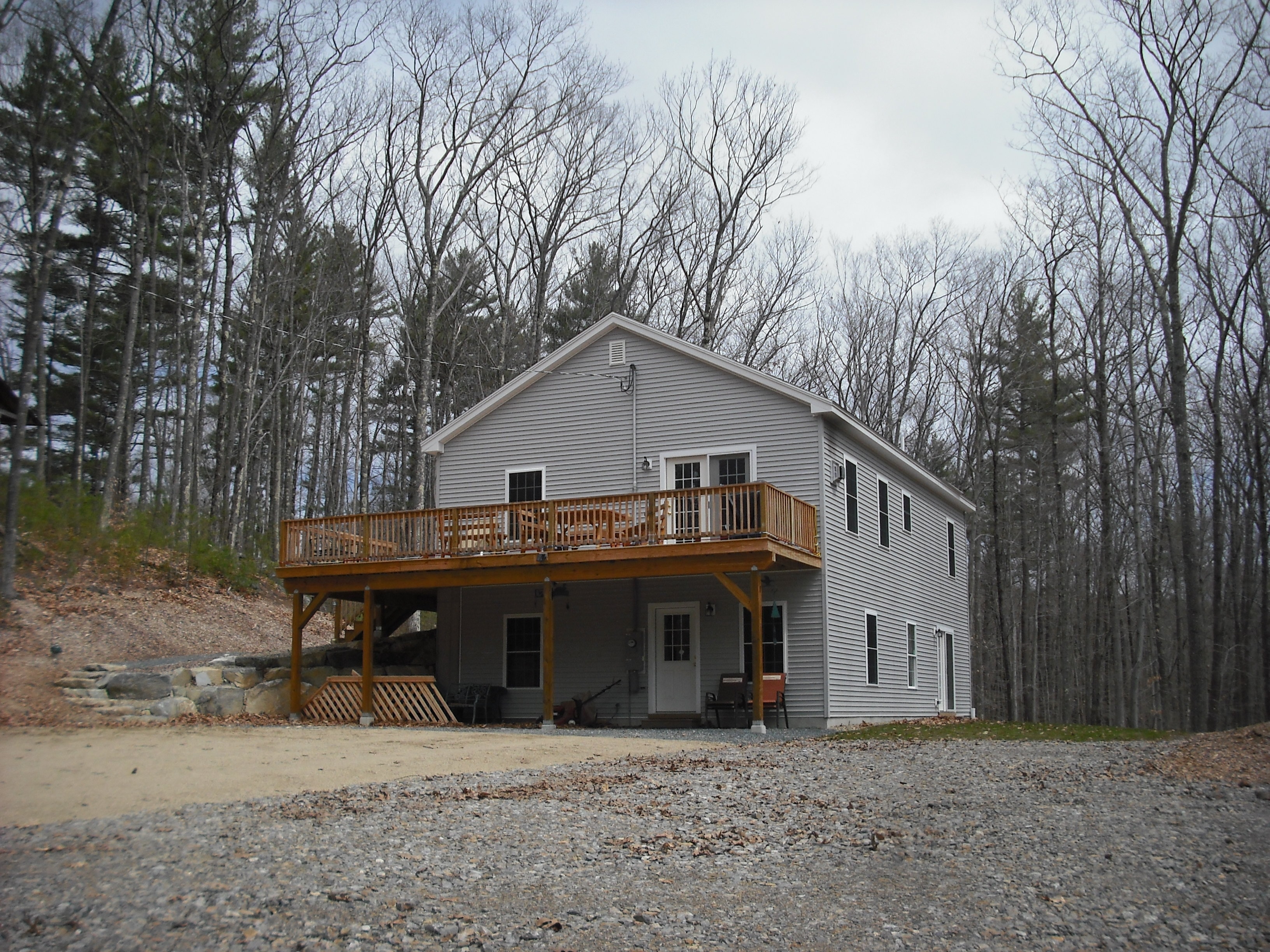Callahan ranch with walkout and wood deck