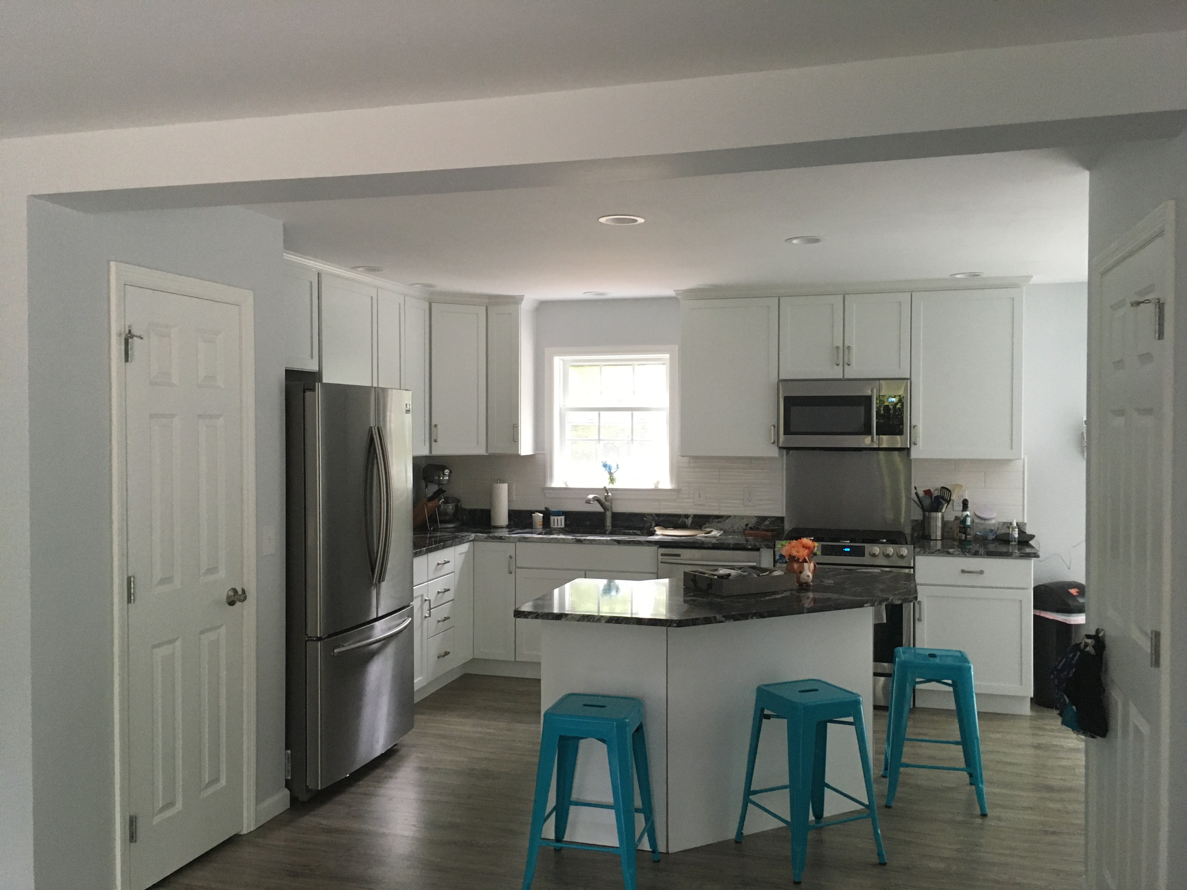 Langevin kitchen with angled island